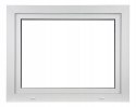 ALUCON OKNO PCV 600x500 / 600 x 500 mm Plastikowe 60x50 cm Białe Lewe ALUCON OKNO PCV 600x500 / 600 x 500 mm Plastikowe 60x50 cm Białe Lewe