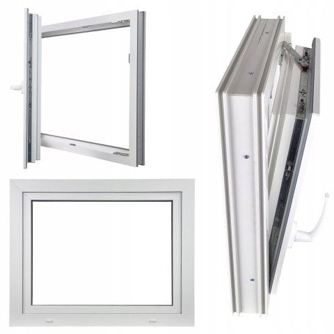 OKNO PCV 900 x 800 RU/L BIAŁE TRZY SZYBY OKNO PCV 900 x 800 RU/L BIAŁE TRZY SZYBY