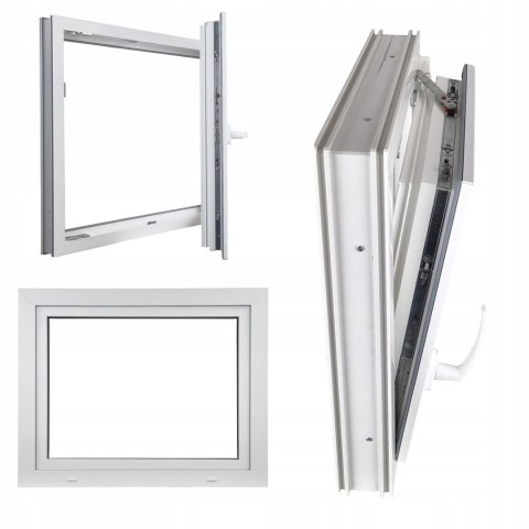 OKNO PCV 900 X 800 RU/P BIAŁE TRZY SZYBY OKNO PCV 900 X 800 RU/P BIAŁE TRZY SZYBY