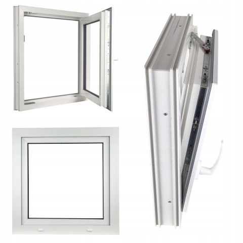 OKNO PCV 900 X 900 RU/P BIAŁE TRZY SZYBY OKNO PCV 900 X 900 RU/P BIAŁE TRZY SZYBY