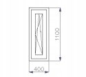 OKNO PCV 400 x 1100 RU ZEWN. ANTRACYT 3 SZYBY OKNO PCV 400 x 1100 RU ZEWN. ANTRACYT 3 SZYBY