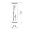 OKNO PCV 400 x 1200 RU ZEWN. ANTRACYT 3 SZYBY OKNO PCV 400 x 1200 RU ZEWN. ANTRACYT 3 SZYBY