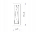 OKNO PCV 500 x 1300 RU ZEWN. ANTRACYT 3 SZYBY OKNO PCV 500 x 1300 RU ZEWN. ANTRACYT 3 SZYBY