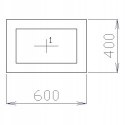 OKNO PCV 60 X 40 / 600 x 400 FIX 2 X ANTRACYT OKNO PCV 60 X 40 / 600 x 400 FIX 2 X ANTRACYT
