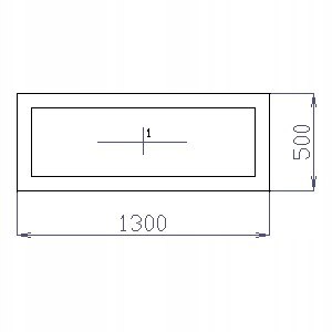 OKNO PCV 130 X 50 / 1300 x 500 mm FIX BIAŁE 24H OKNO PCV 130 X 50 / 1300 x 500 mm FIX BIAŁE 24H