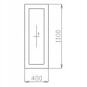OKNO PCV 40 X 110 / 400 x 1100 FIX 2 X ZŁOTY DĄB OKNO PCV 40 X 110 / 400 x 1100 FIX 2 X ZŁOTY DĄB
