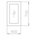 OKNO PCV 40 X 70 / 400 x 700 mm FIX 2 X ZŁOTY DĄB OKNO PCV 40 X 70 / 400 x 700 mm FIX 2 X ZŁOTY DĄB