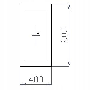 OKNO PCV 40 X 80 / 400 x 800 mm FIX 1 X ANTRACYT OKNO PCV 40 X 80 / 400 x 800 mm FIX 1 X ANTRACYT