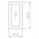 OKNO PCV 40 X 80 / 400 x 800 mm FIX 2 X ZŁOTY DĄB OKNO PCV 40 X 80 / 400 x 800 mm FIX 2 X ZŁOTY DĄB