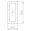 OKNO PCV 40 X 90 / 400 x 900 mm FIX 1 X ANTRACYT OKNO PCV 40 X 90 / 400 x 900 mm FIX 1 X ANTRACYT