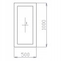 OKNO PCV 50 X 100 / 500 x 1000 FIX 1 X CIEMNY DĄB OKNO PCV 50 X 100 / 500 x 1000 FIX 1 X CIEMNY DĄB