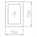 OKNO PCV 50 X 70 / 500 x 700 mm FIX 2 X ZŁOTY DĄB OKNO PCV 50 X 70 / 500 x 700 mm FIX 2 X ZŁOTY DĄB