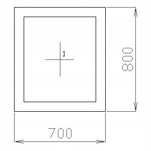 OKNO PCV 70 X 80 / 700 x 800 FIX 1 X CIEMNY DĄB OKNO PCV 70 X 80 / 700 x 800 FIX 1 X CIEMNY DĄB