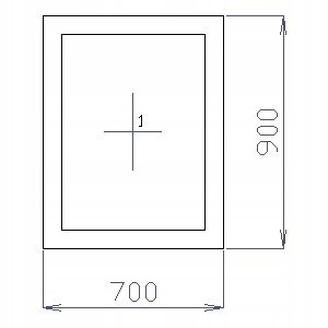 OKNO PCV 70 X 90 / 700 x 900 FIX 1 X ANTRACYT OKNO PCV 70 X 90 / 700 x 900 FIX 1 X ANTRACYT
