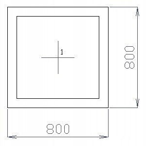 OKNO PCV 80 X 80 / 800 x 800 FIX 1 X ANTRACYT OKNO PCV 80 X 80 / 800 x 800 FIX 1 X ANTRACYT