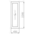 OKNO PCV 40 X 130 / 400 x 1300 mm FIX BIAŁE 24H OKNO PCV 40 X 130 / 400 x 1300 mm FIX BIAŁE 24H