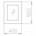 OKNO PCV 40 X 50 / 400 x 500 mm FIX 1 X ZŁOTY DĄB OKNO PCV 40 X 50 / 400 x 500 mm FIX 1 X ZŁOTY DĄB