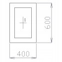 OKNO PCV 40 X 60 / 400 x 600 mm FIX 1 X ZŁOTY DĄB OKNO PCV 40 X 60 / 400 x 600 mm FIX 1 X ZŁOTY DĄB