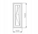 OKNO PCV 500 x 1400 RU ZEWN. ANTRACYT 3 SZYBY OKNO PCV 500 x 1400 RU ZEWN. ANTRACYT 3 SZYBY
