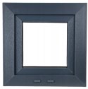 OKNO PCV 500 x 500 RU ZEWN. ANTRACYT 3 SZYBY OKNO PCV 500 x 500 RU ZEWN. ANTRACYT 3 SZYBY