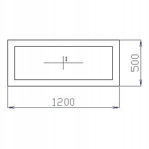 OKNO PCV 120 X 50 / 1200 x 500 mm FIX BIAŁE 24H OKNO PCV 120 X 50 / 1200 x 500 mm FIX BIAŁE 24H