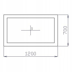 OKNO PCV 120 X 70 / 1200 x 700 mm FIX BIAŁE 24H OKNO PCV 120 X 70 / 1200 x 700 mm FIX BIAŁE 24H