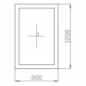 OKNO PCV 80 X 120 / 800 x 1200 FIX 2 X ANTRACYT OKNO PCV 80 X 120 / 800 x 1200 FIX 2 X ANTRACYT
