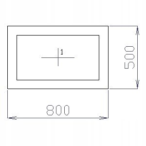 OKNO PCV 80 X 50 / 800 x 500 mm FIX BIAŁE 24H OKNO PCV 80 X 50 / 800 x 500 mm FIX BIAŁE 24H