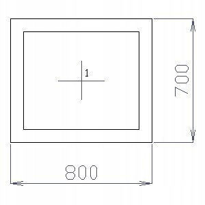 OKNO PCV 80 X 70 / 800 x 700 FIX 1 X ANTRACYT OKNO PCV 80 X 70 / 800 x 700 FIX 1 X ANTRACYT