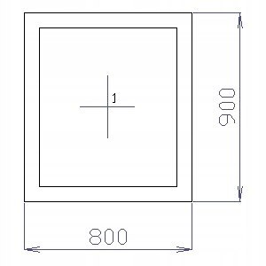 OKNO PCV 80 X 90 / 800 x 900 mm FIX BIAŁE 24H OKNO PCV 80 X 90 / 800 x 900 mm FIX BIAŁE 24H