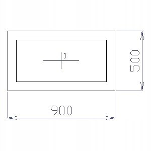 OKNO PCV 90 X 50 / 900 x 500 mm FIX BIAŁE 24H OKNO PCV 90 X 50 / 900 x 500 mm FIX BIAŁE 24H