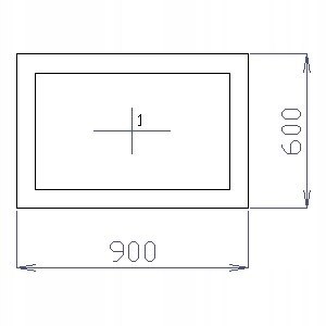 OKNO PCV 90 X 60 / 900 x 600 mm FIX BIAŁE 24H OKNO PCV 90 X 60 / 900 x 600 mm FIX BIAŁE 24H