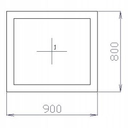 OKNO PCV 90 X 80 / 900 x 800 mm FIX BIAŁE 24H