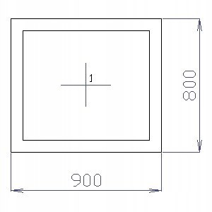 OKNO PCV 90 X 80 / 900 x 800 mm FIX BIAŁE 24H OKNO PCV 90 X 80 / 900 x 800 mm FIX BIAŁE 24H