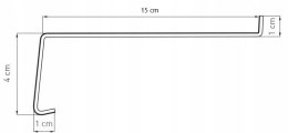 PARAPET ZEWNĘTRZNY ANTRACYT 15 x 80