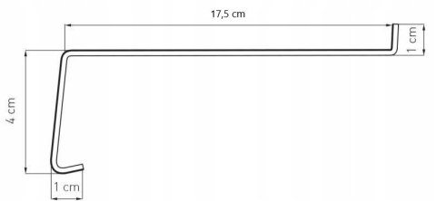 PARAPET ZEWNĘTRZNY CZARNY 17,5 x 100 PARAPET ZEWNĘTRZNY CZARNY 17,5 x 100