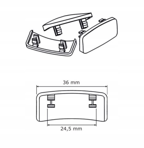 ZAŚLEPKI ODWODNIENIA OKIEN PVC 20SZT ANTRACYT RING ZAŚLEPKI ODWODNIENIA OKIEN PVC 20SZT ANTRACYT RING