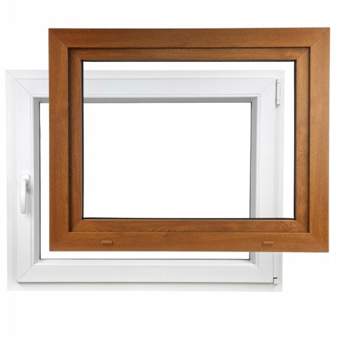 ALUCON OKNO PCV 900x500 / 900 x 500 mm Plastikowe 90x50 cm Zewnętrzny Złoty Dąb Prawe ALUCON OKNO PCV 900x500 / 900 x 500 mm Plastikowe 90x50 cm Zewnętrzny Złoty Dąb Prawe