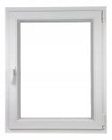 ALUCON OKNO PCV 800x1000 / 800 x 1000 mm Plastikowe 80x100 cm Zewnętrzny Złoty Dąb Prawe