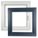 ALUCON OKNO PCV 600x600 / 600 x 600 mm Plastikowe 60x60 cm Zewnętrzny Antracyt Lewe ALUCON OKNO PCV 600x600 / 600 x 600 mm Plastikowe 60x60 cm Zewnętrzny Antracyt Lewe