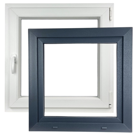ALUCON OKNO PCV 1000x1000 / 1000 x 1000 mm Plastikowe 100x100 cm Zewnętrzny Antracyt Prawe ALUCON OKNO PCV 1000x1000 / 1000 x 1000 mm Plastikowe 100x100 cm Zewnętrzny Antracyt Prawe