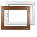 ALUCON OKNO PCV 700x600 / 700 x 600 mm Plastikowe 70x60 cm Zewnętrzny Orzech Prawe ALUCON OKNO PCV 700x600 / 700 x 600 mm Plastikowe 70x60 cm Zewnętrzny Orzech Prawe