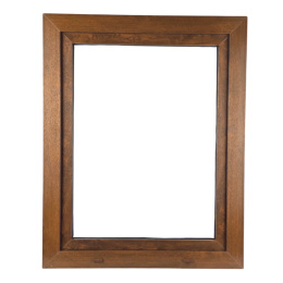 ALUCON OKNO PCV 1000x1100 / 1000 x 1100 mm Plastikowe 100x110 cm Zewnętrzny Orzech Lewe