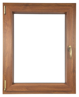 ALUCON OKNO PCV 1000x1200 / 1000 x 1200 mm Plastikowe 100x120 cm Dwustronny Złoty Dąb Lewe