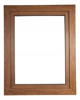ALUCON OKNO PCV 1000x1200 / 1000 x 1200 mm Plastikowe 100x120 cm Dwustronny Złoty Dąb Prawe