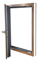 ALUCON OKNO PCV 1000x1400 / 1000 x 1400 mm Plastikowe 100x140 cm Dwustronny Złoty Dąb Lewe