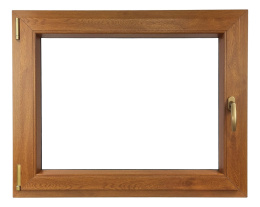 ALUCON OKNO PCV 1000x600 / 1000 x 600 mm Plastikowe 100x60 cm Dwustronny Złoty Dąb Lewe