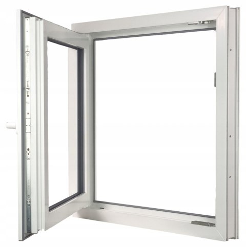 ALUCON OKNO PCV 120x120 / 1200x1200 mm Białe Lewe 2 Szyby 76mm