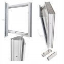 ALUCON OKNO PCV 120x120 / 1200x1200 mm Białe Lewe 2 Szyby 76mm