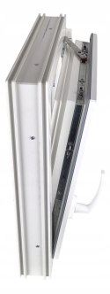 ALUCON OKNO PCV 120x120 / 1200x1200 mm Białe Lewe 2 Szyby 76mm